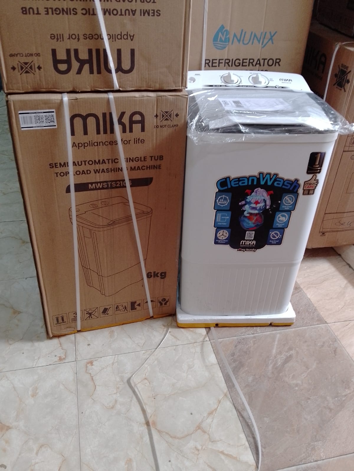 Mika Semi Automatic 6Kg single tub Top Load Washing Machine